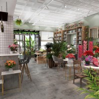 Thiết kế shop hoa tươi xinh xắn- Hà Nội